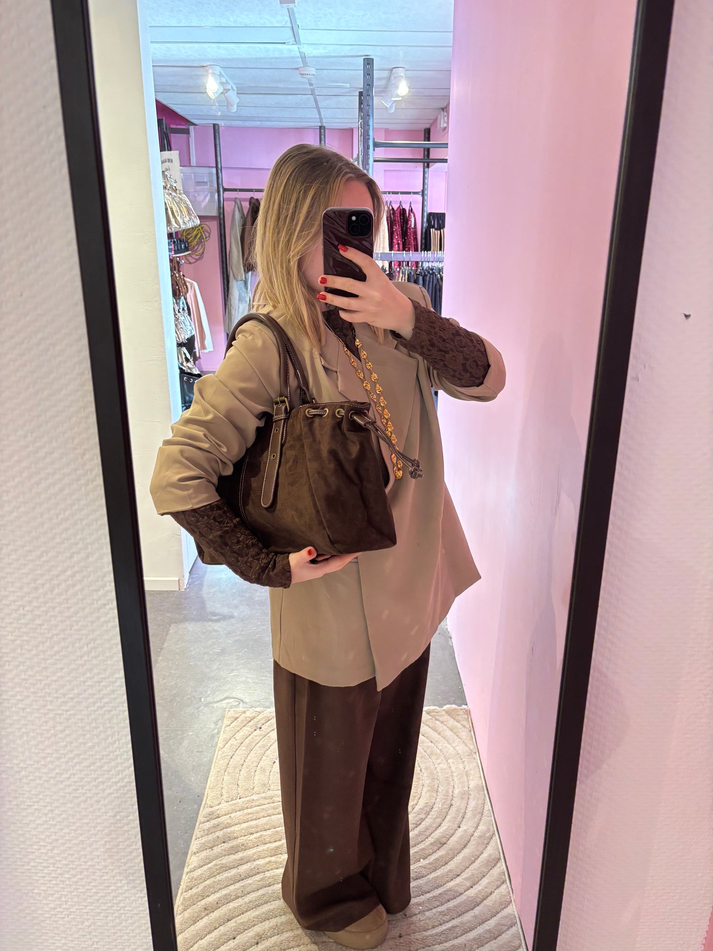 Grand Sac Sana suédine Choco