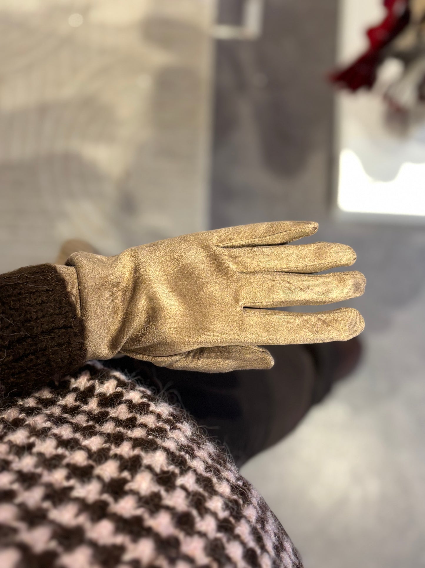 Gants mitaine 3 en 1 taupe