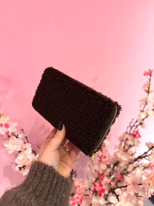 Portefeuille Teddy à personnaliser Brun