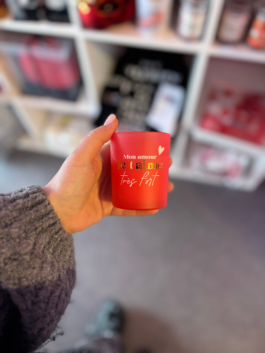 Bougie mon amour je t’aime très fort