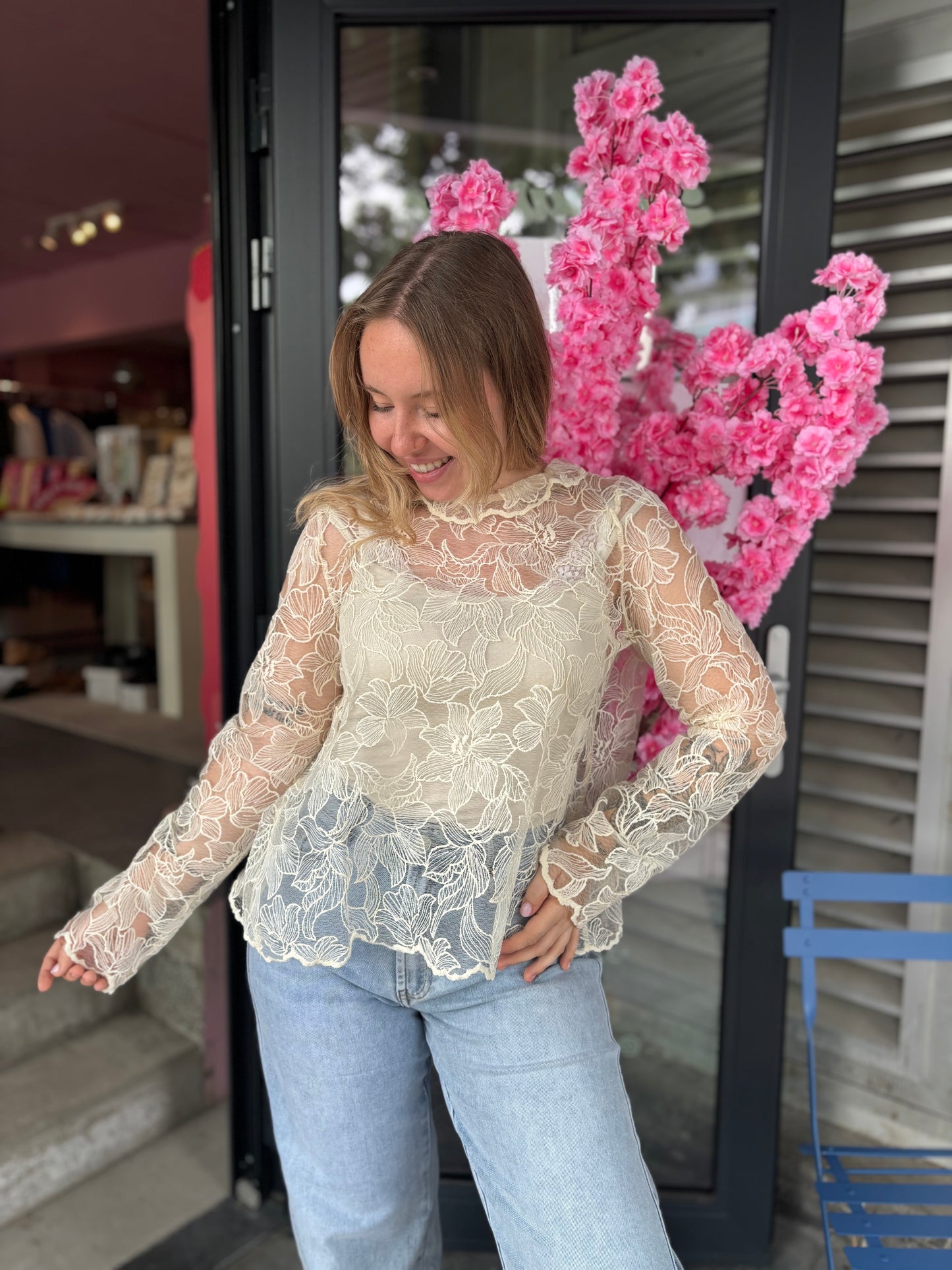 Blouse Lydia dentelle divers coloris