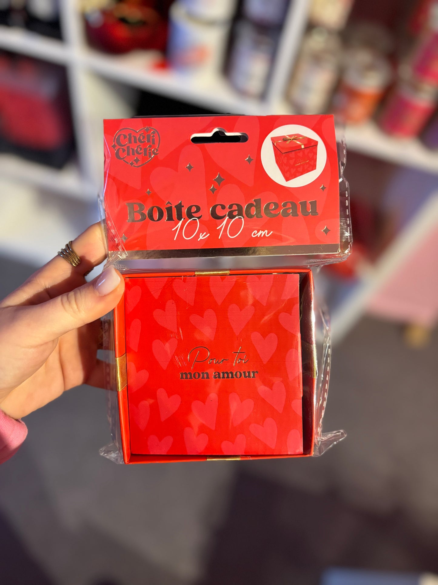 Boîte cadeau pour toi mon amour 10x10cm