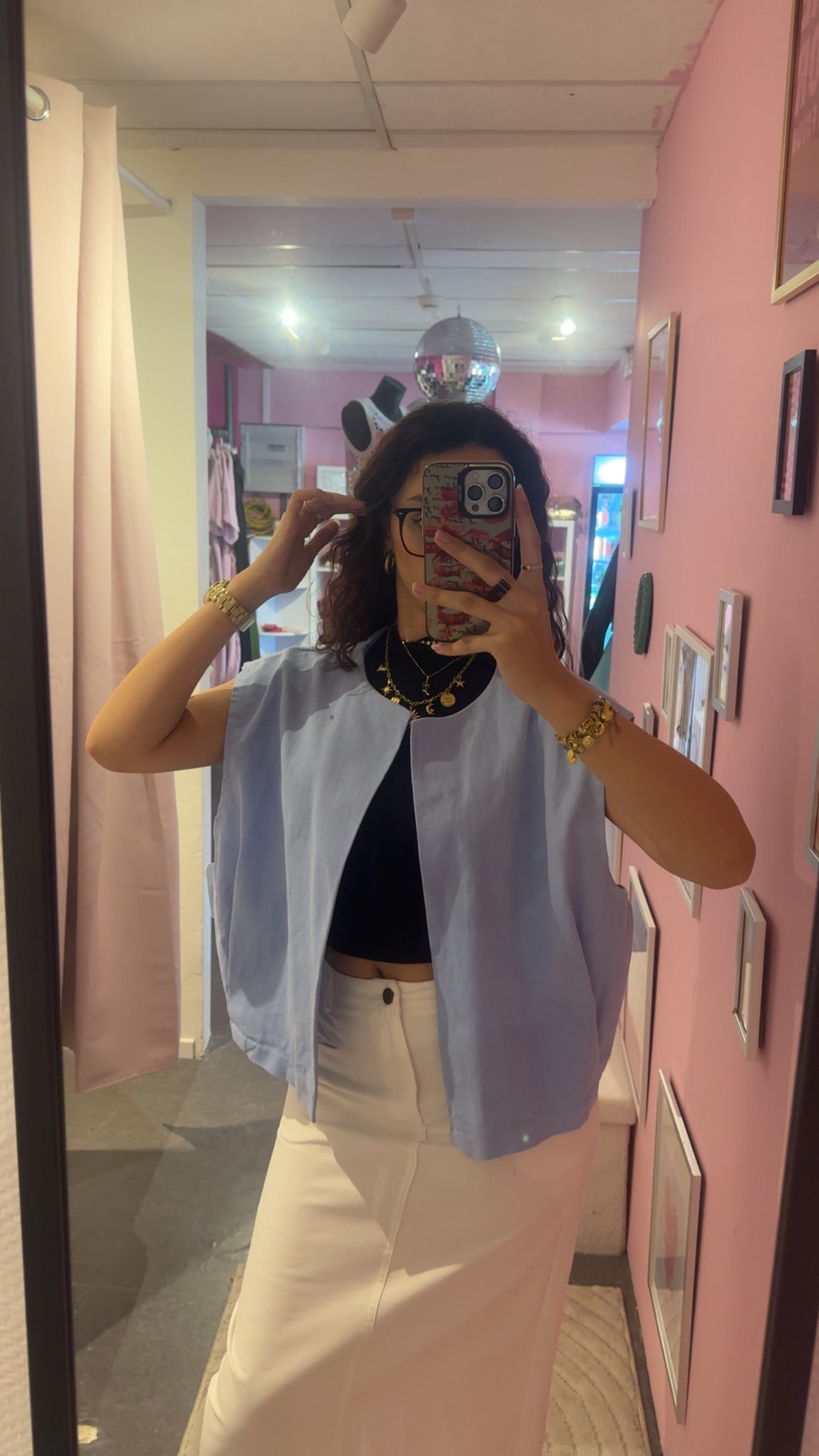 Veste sans manches jeans divers coloris