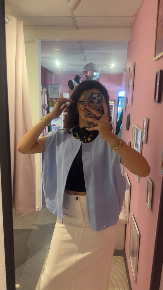 Veste sans manches jeans divers coloris