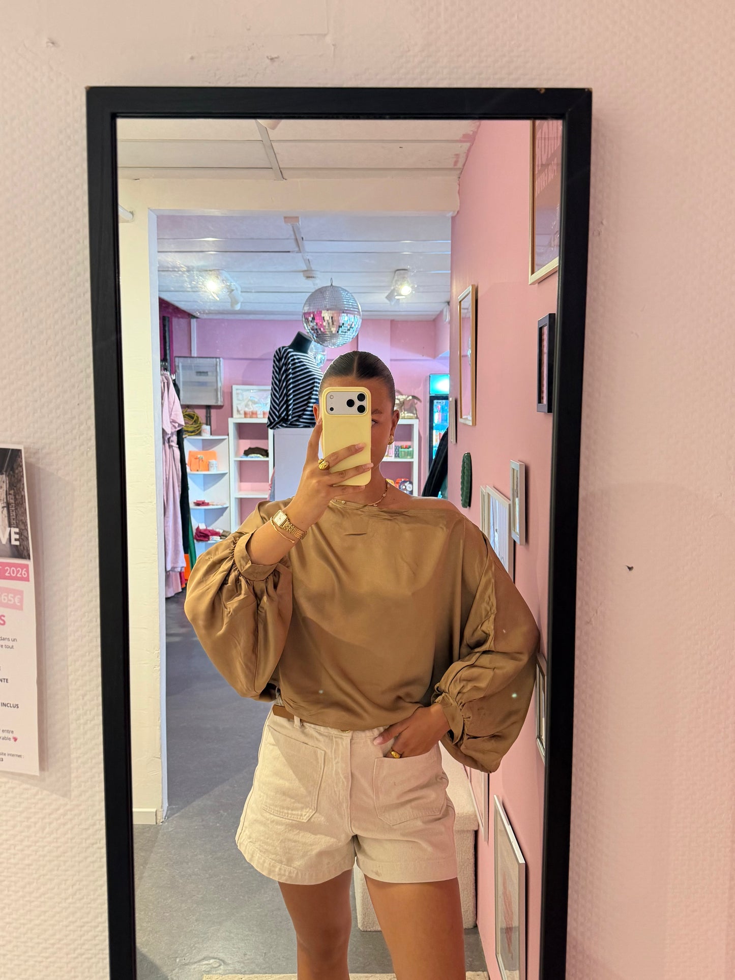 Blouse Claire satinée divers coloris