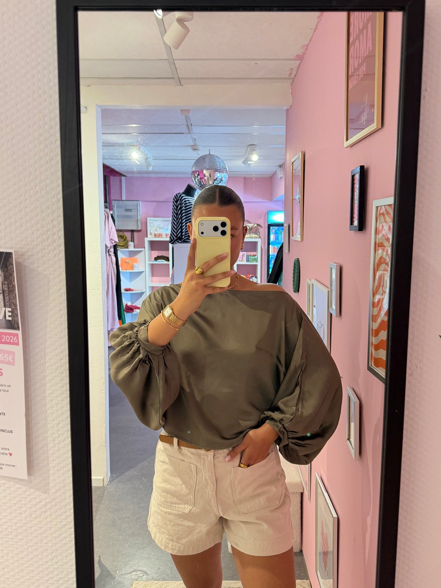 Blouse Claire satinée divers coloris