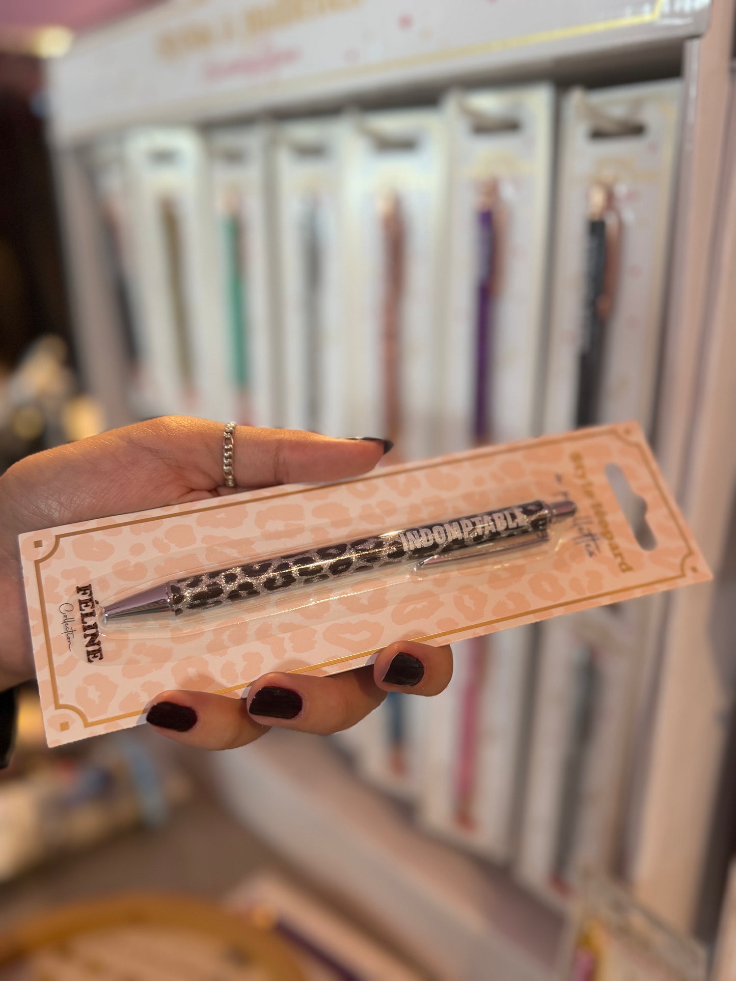 Bic à paillettes léopard - indomptable