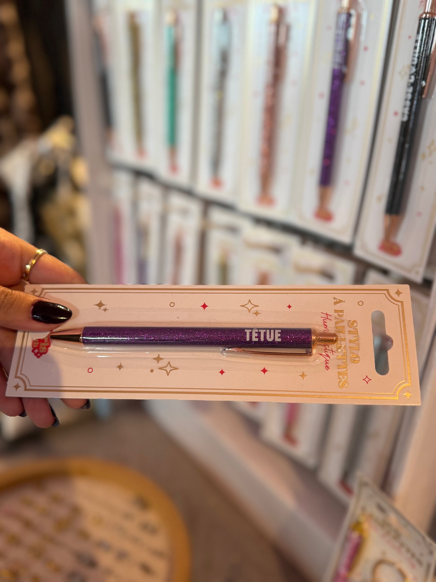 Bic à paillettes - têtue
