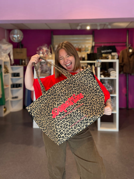 Grand Sac réutilisable Dopamine Leopard