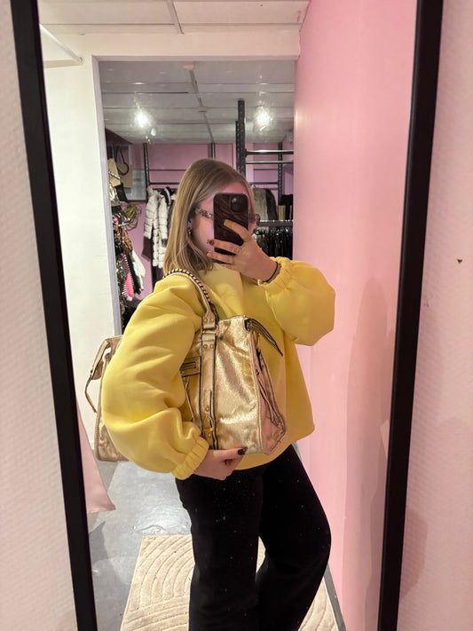 Grand sac Ciaga doré brillant XXL