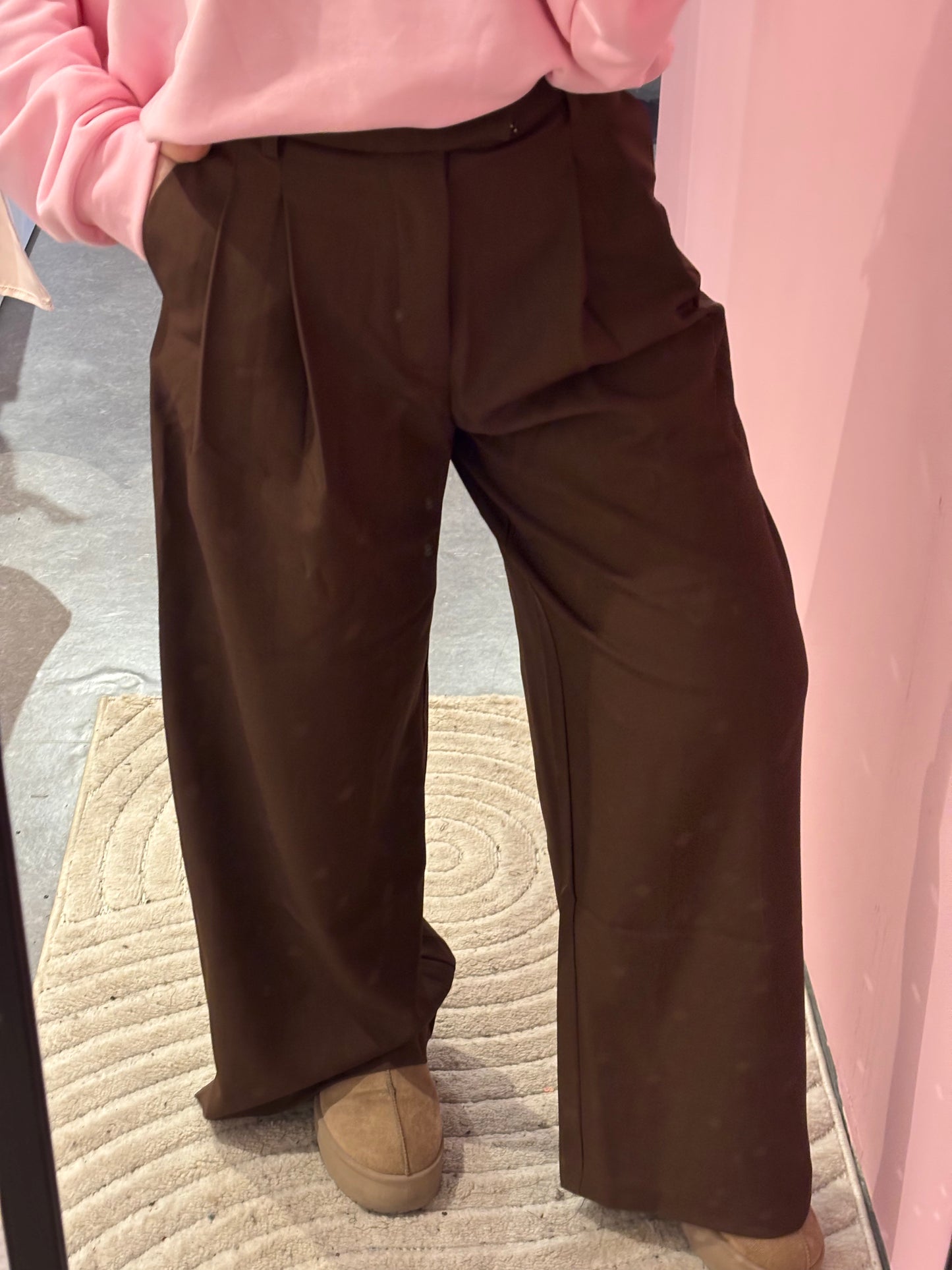 Pantalon classique Choco