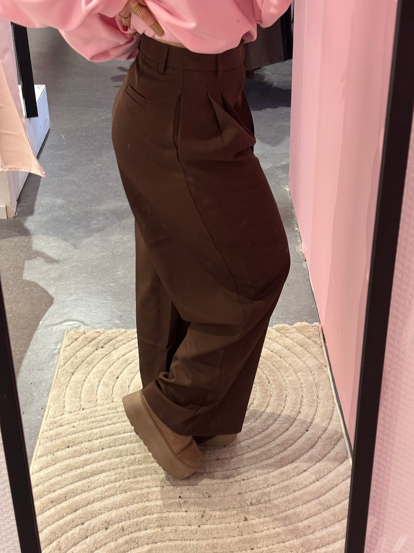Pantalon classique Choco