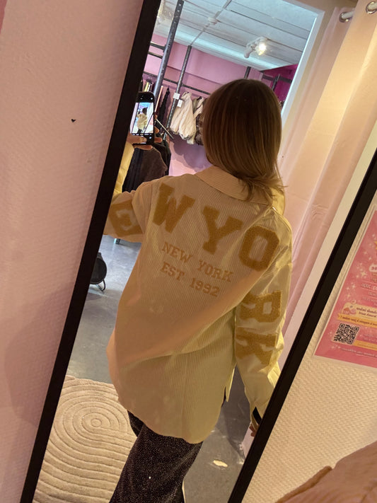 Chemisier NEW YORK jaune