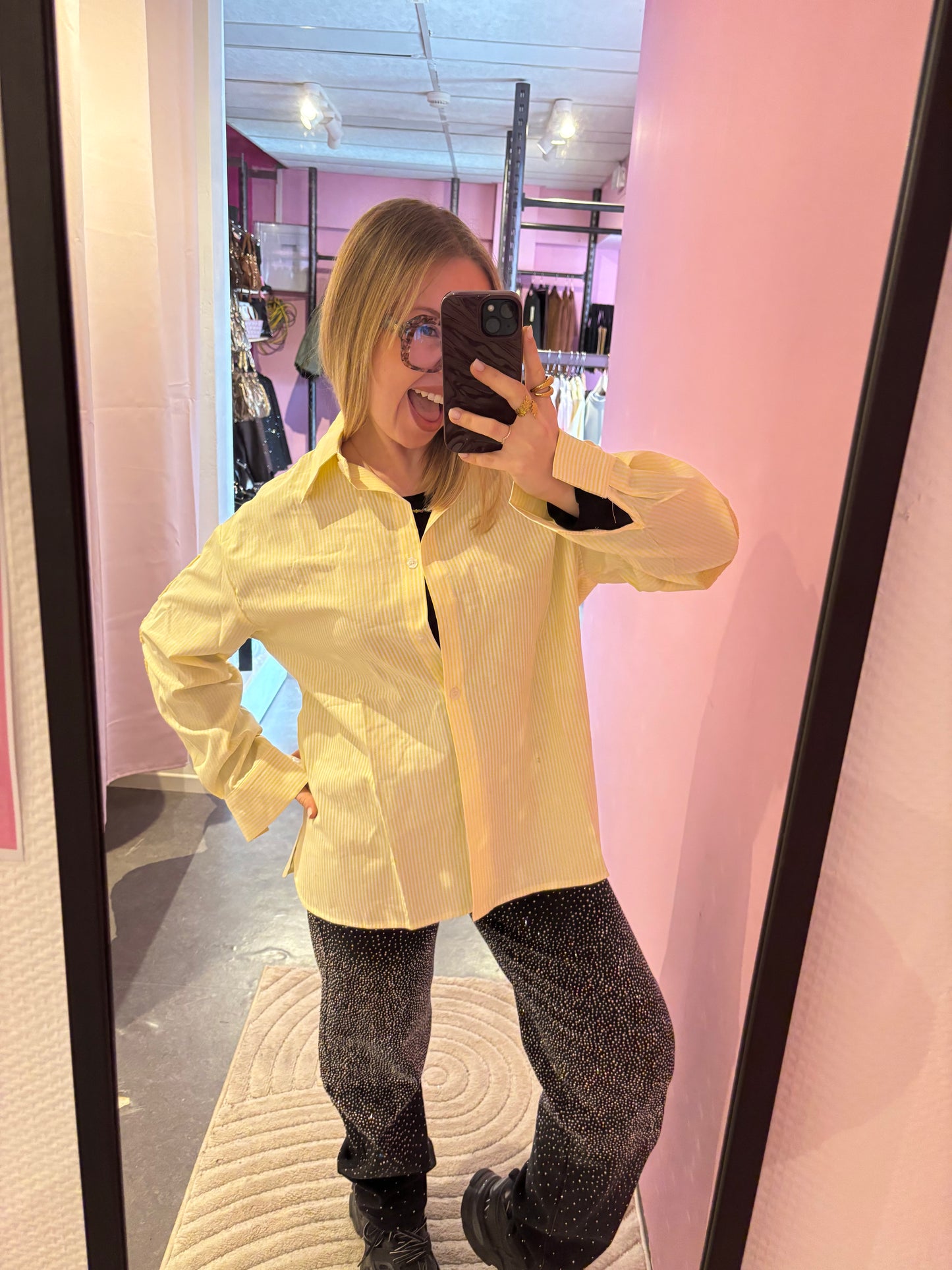 Chemisier NEW YORK jaune