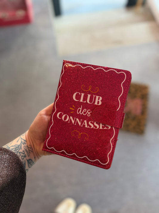 Carnet à paillettes club des connasses