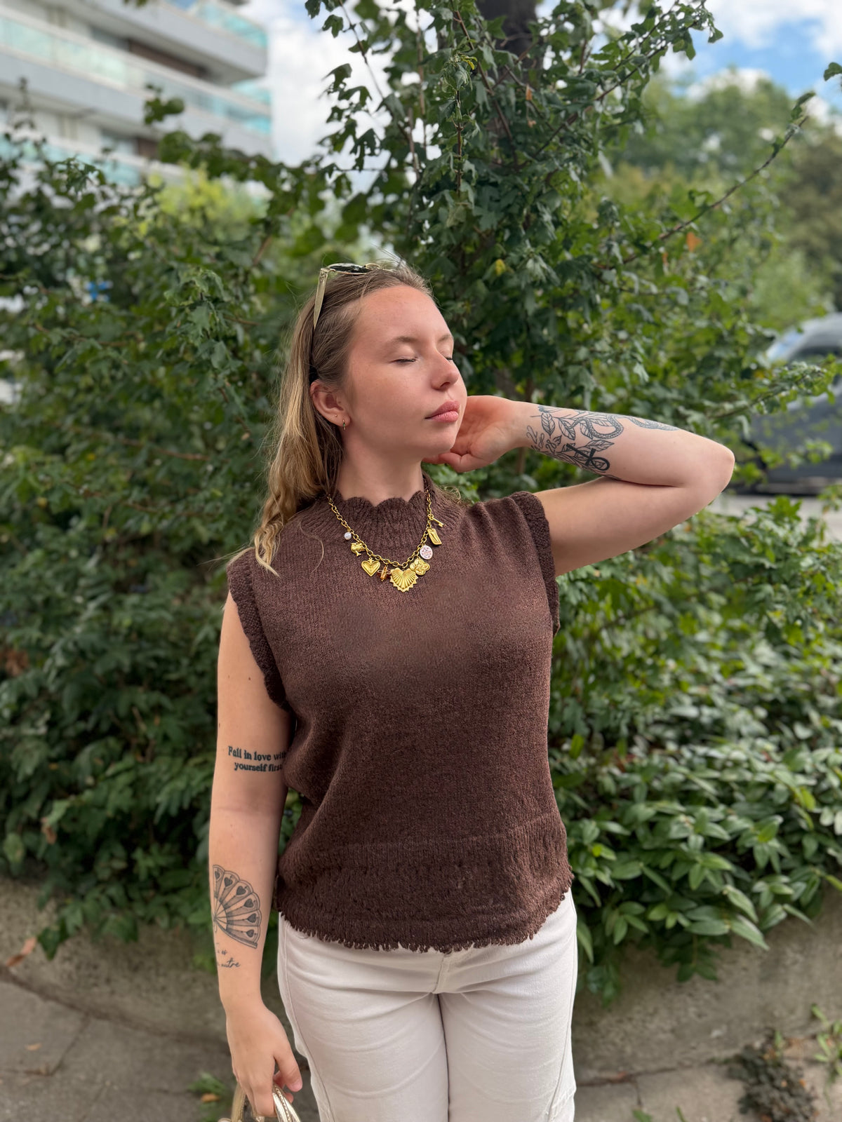 Pull sans manche Paloma