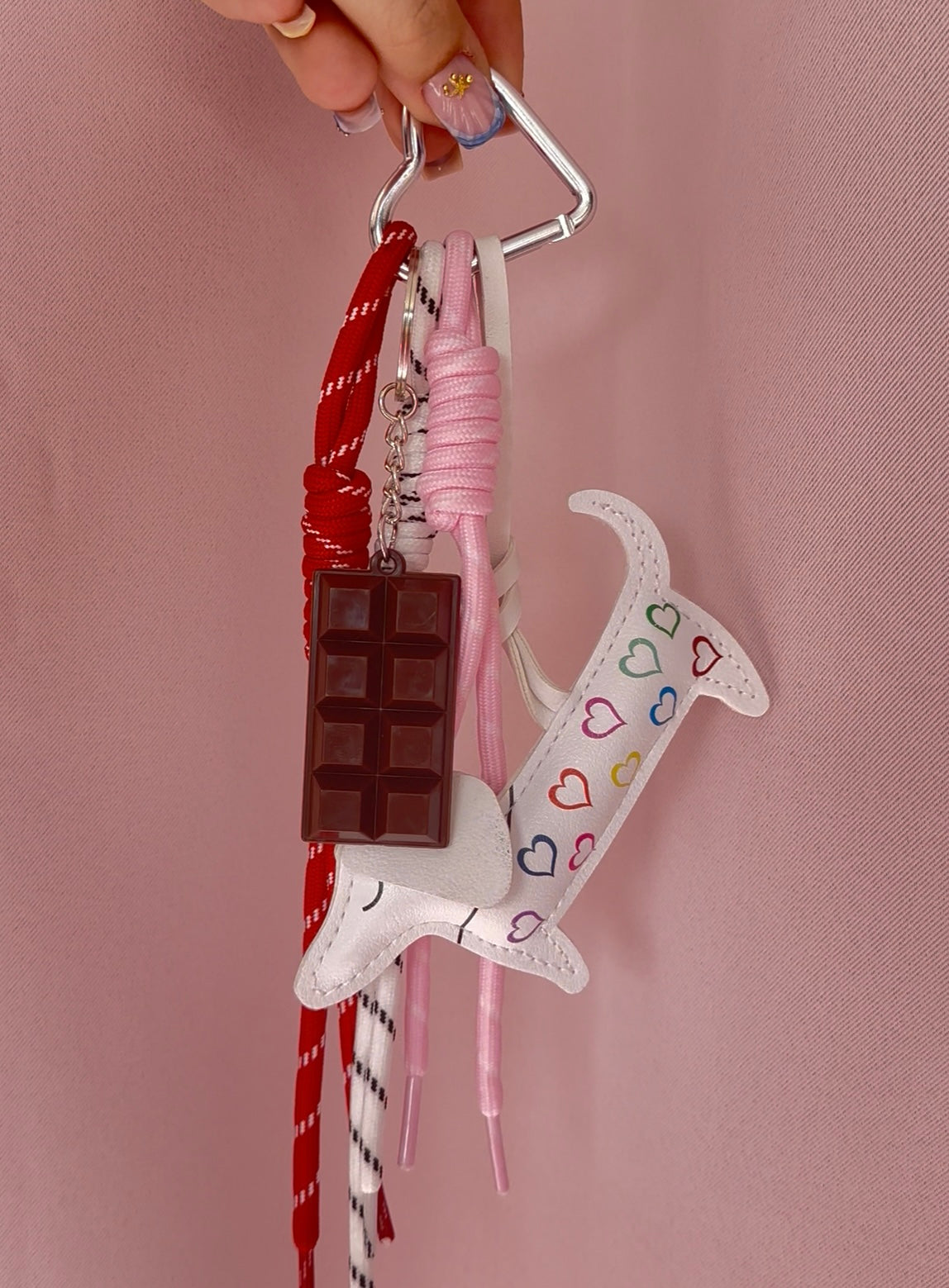 Grigri de sac Teckel blanc choco 🐾