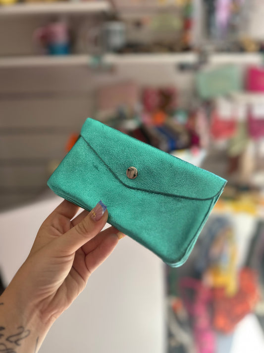 Portefeuille Turquoise Brillant