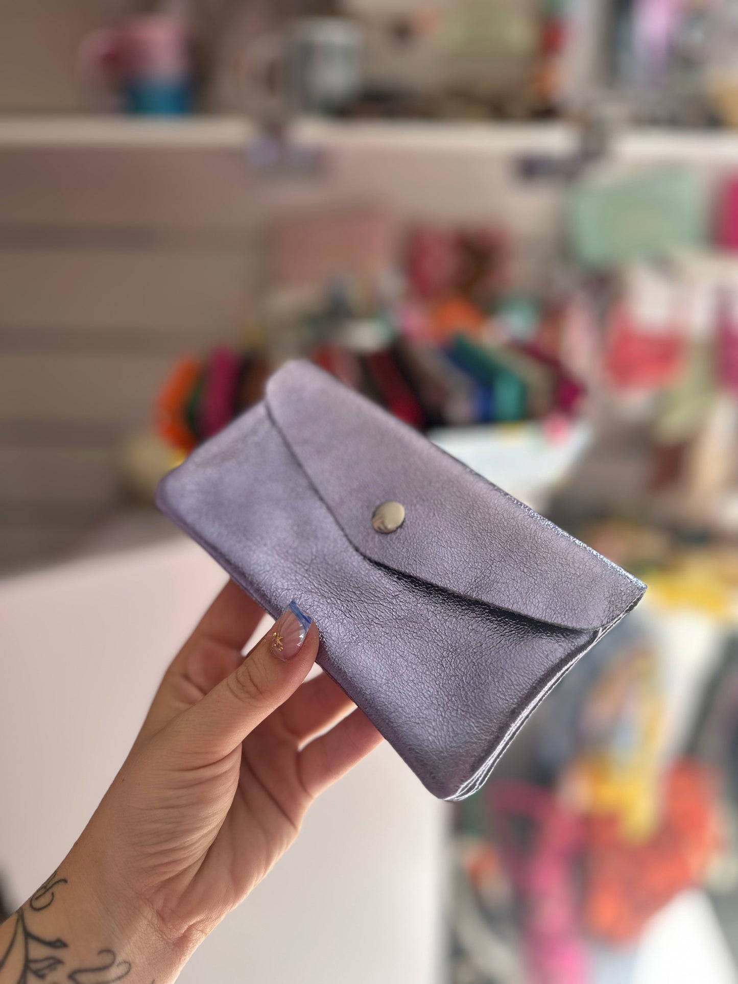 Portefeuille Violet Brillant