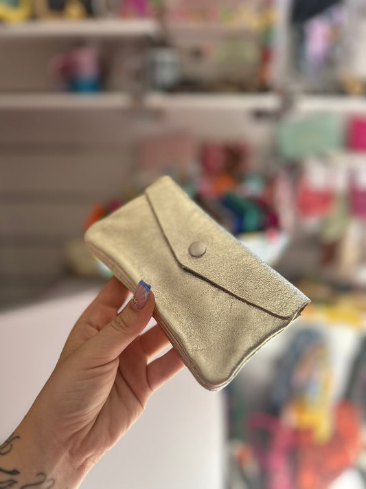 Portefeuille doré Brillant
