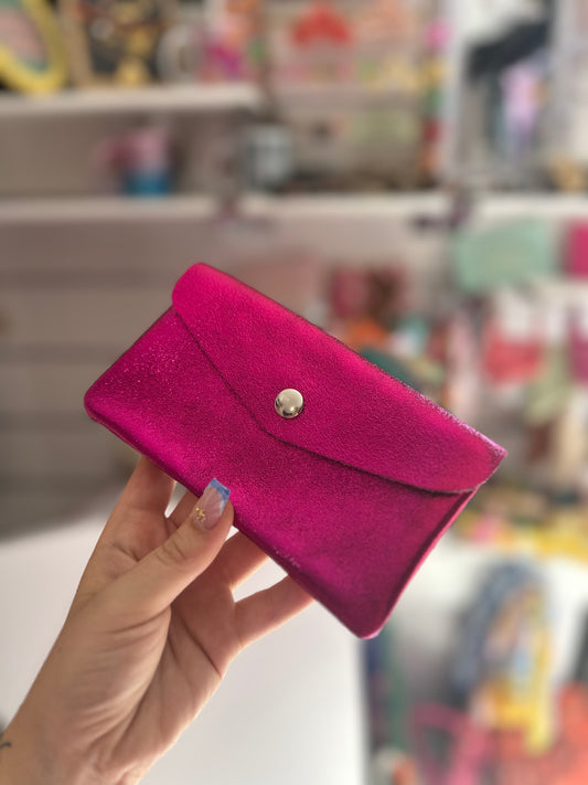 Portefeuille Fushia Brillant