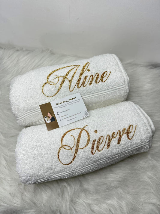 Essuies blanc personnalisés 🫧