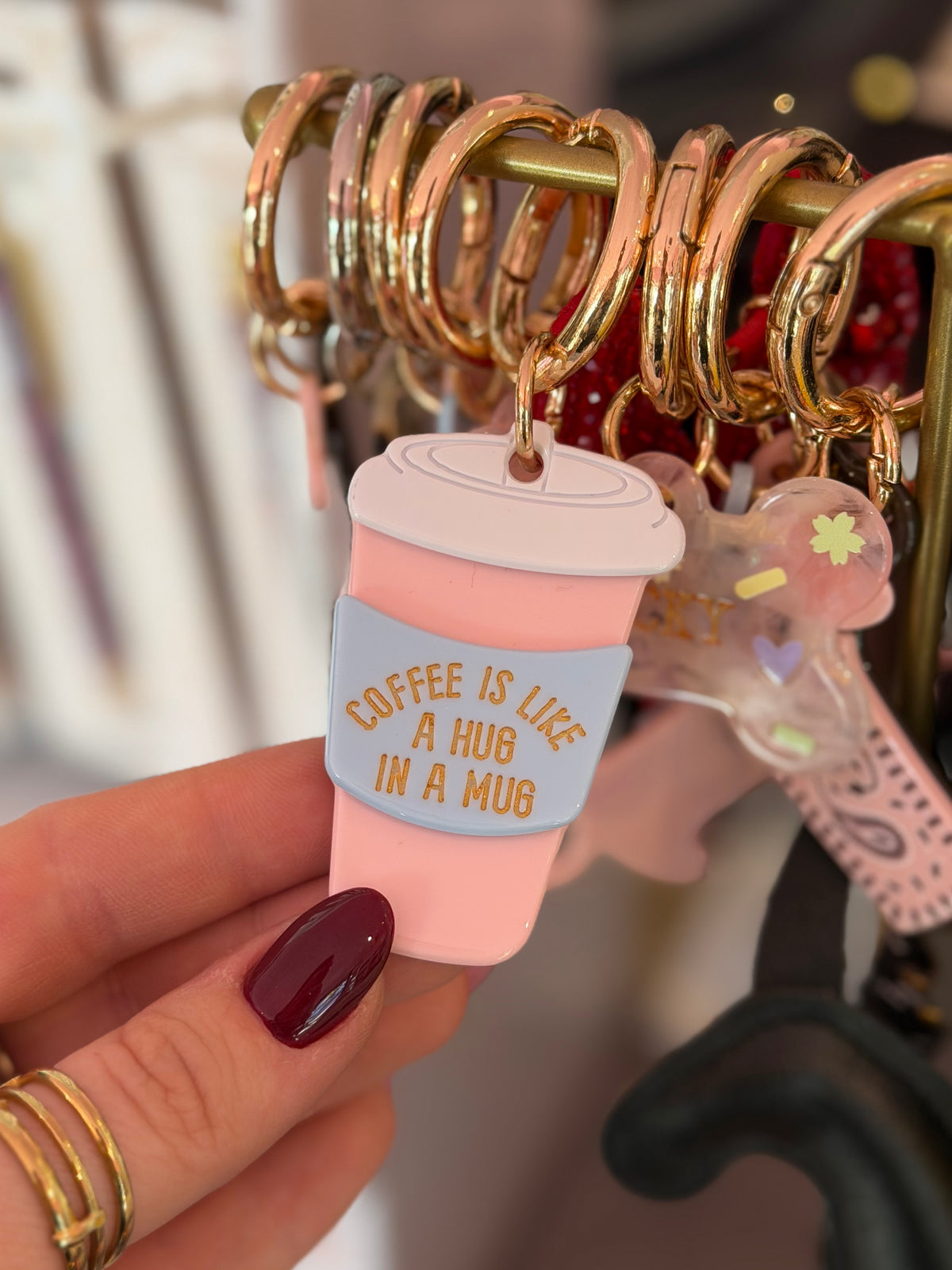 Porte clé mug café