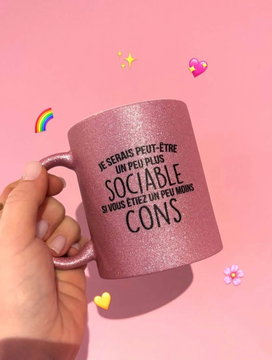 Mug si vous étiez un peu moins c*ns rose