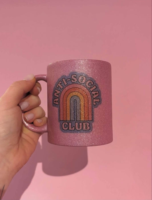 Mug anti social club rose