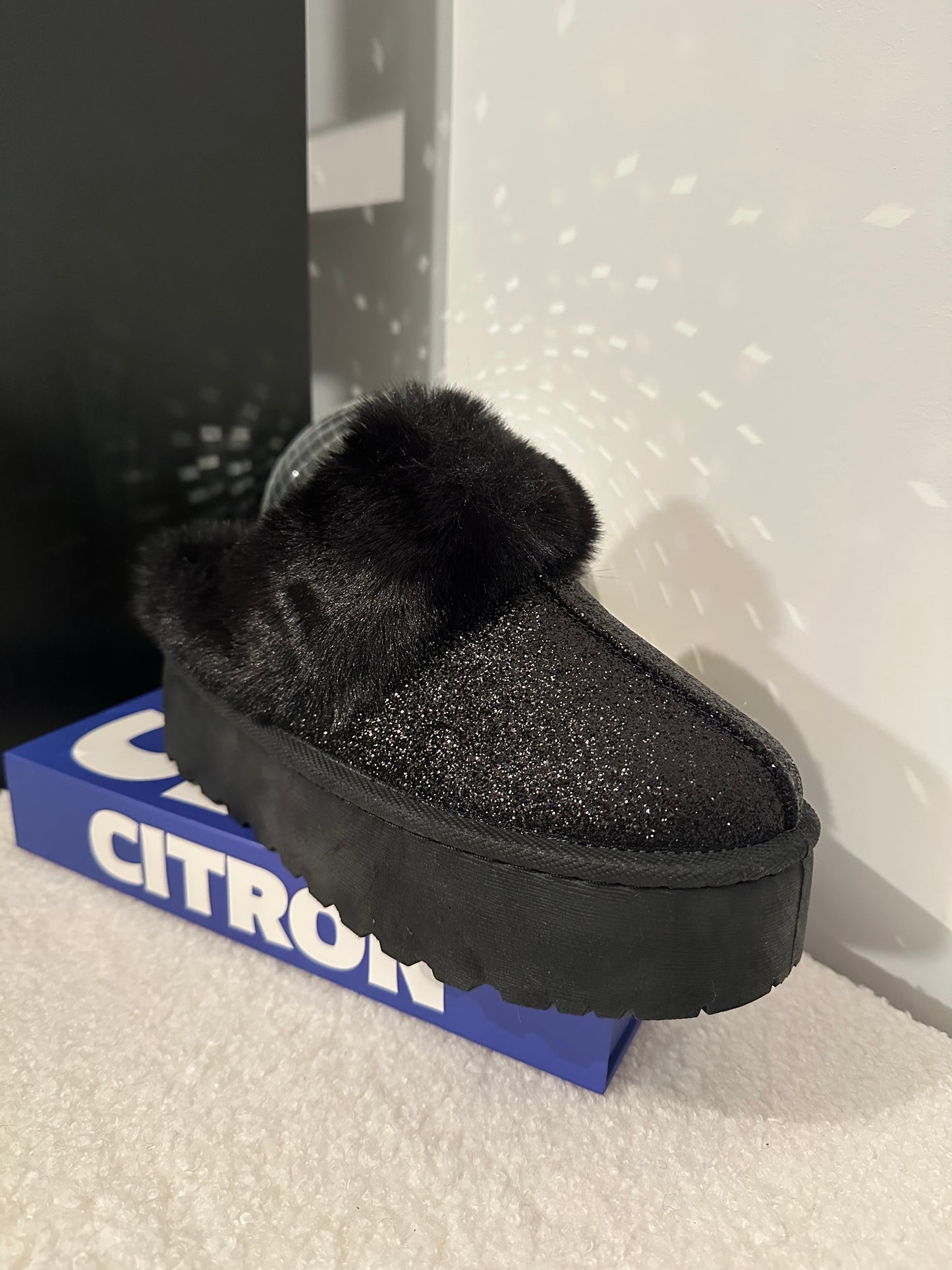 Chaussures Cozy Noires paillettes