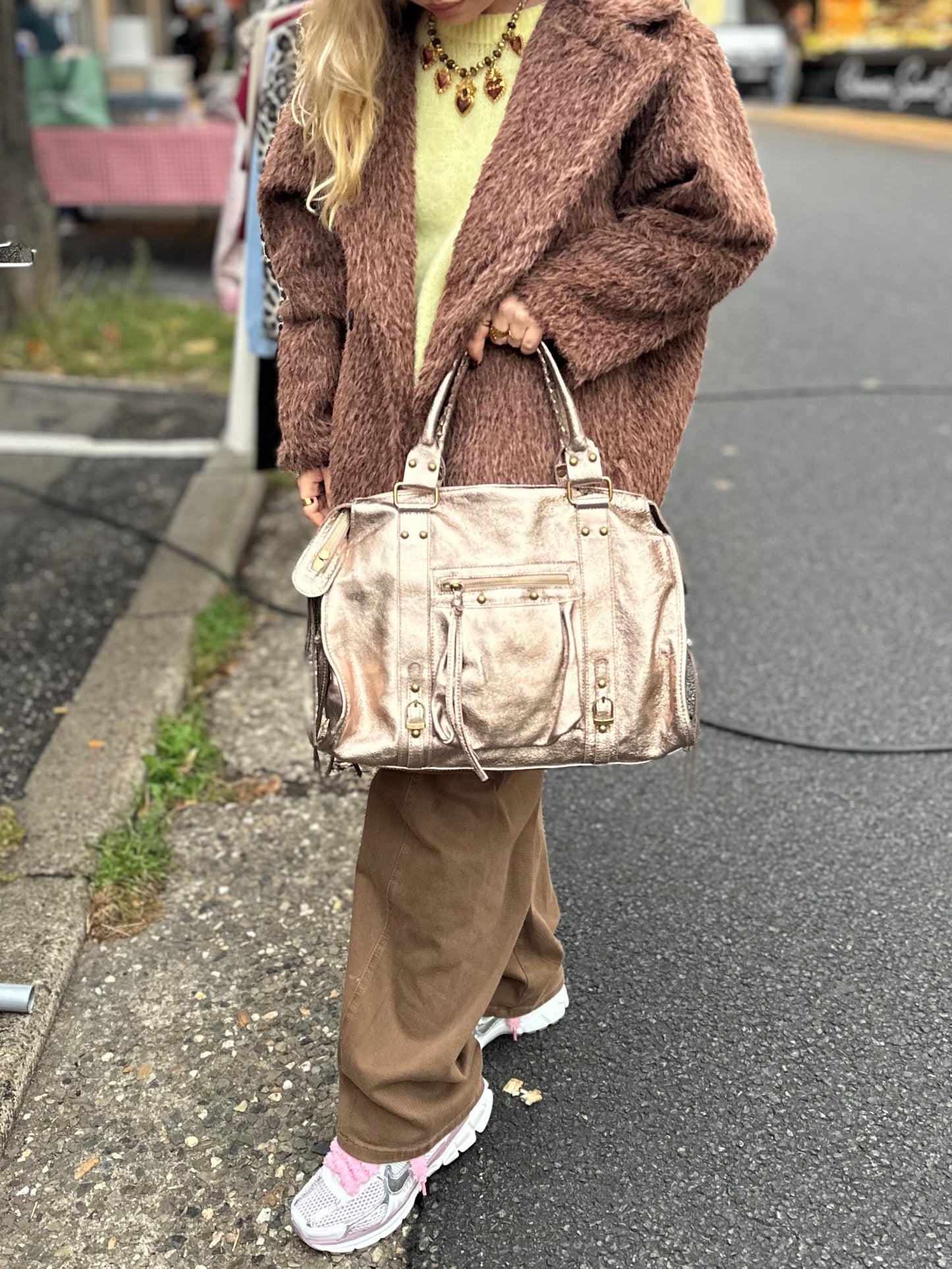 Sac Ciaga XXL bronze Brillant Cuir