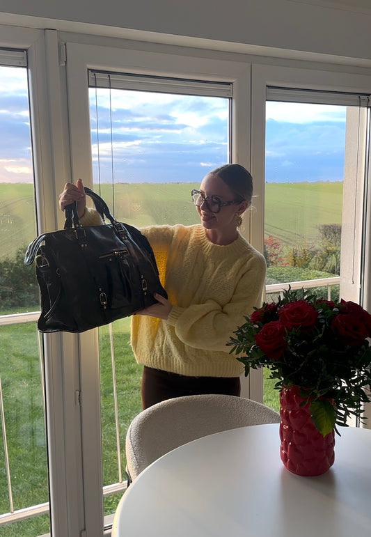 Grand sac Ciaga Noir brillant XXL