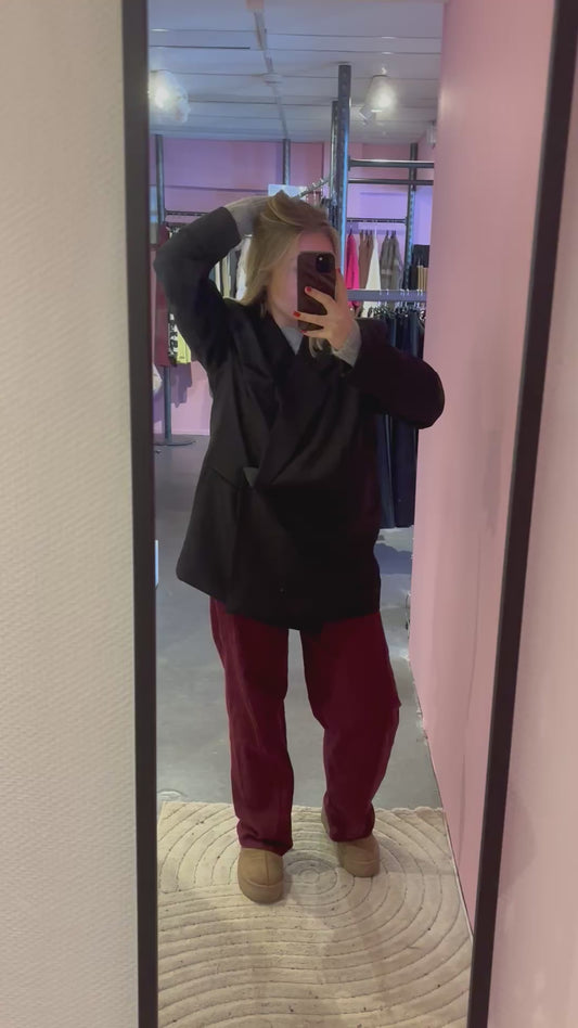 Blazer asymétrique Oversize noir